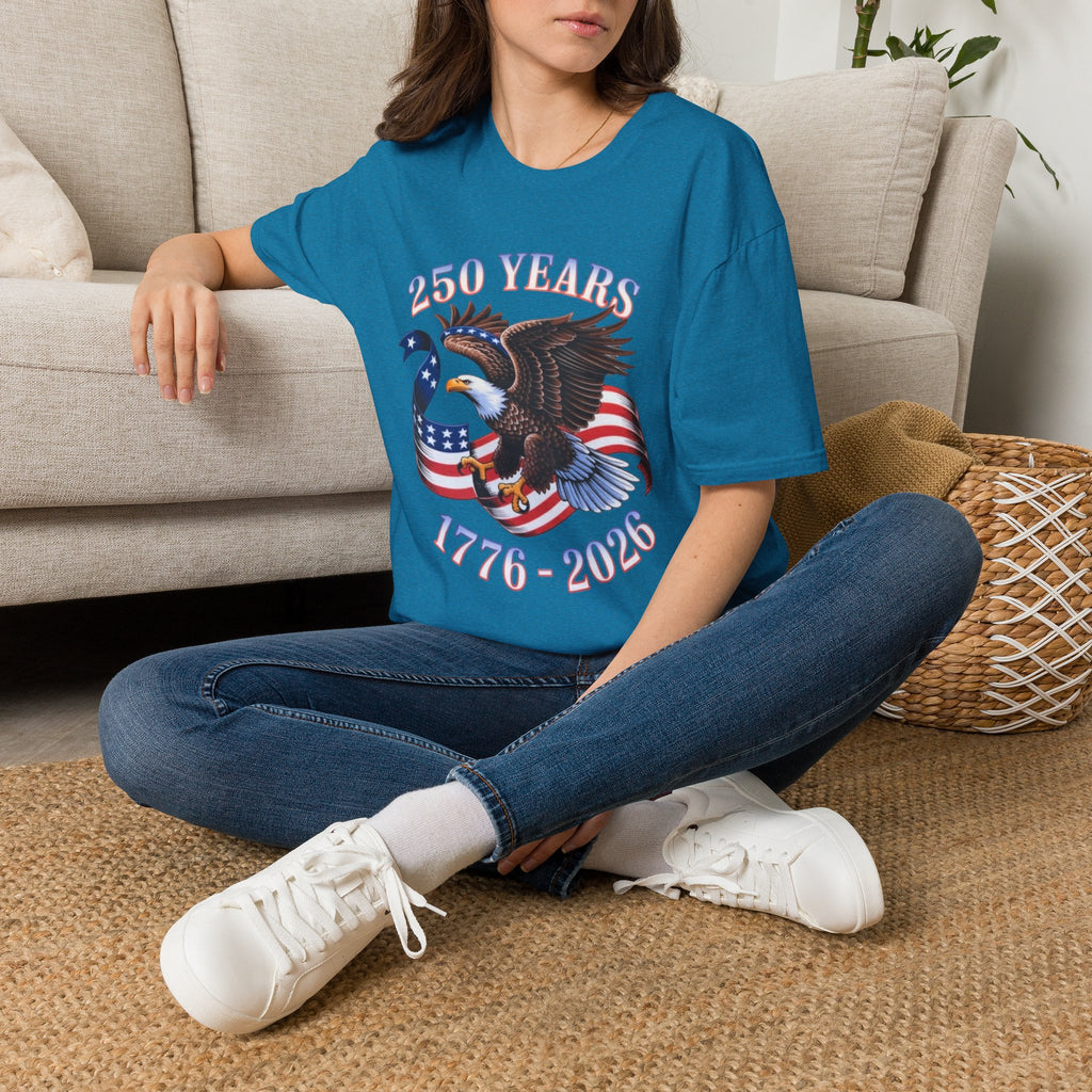 250th America Bald Eagle T-Shirt | Independence Day Patriotic Tee