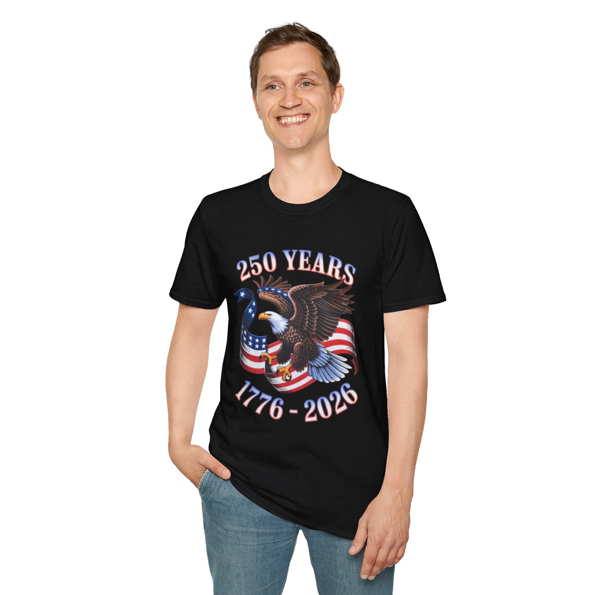 250th America Bald Eagle T-Shirt | Independence Day Patriotic Tee