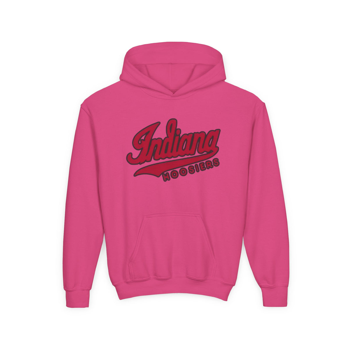 Indiana Hoosiers Youth Hoodie | College Script Sweatshirt | Crimson Team Logo | Kids IU Fan Pullover | Game Day Gift