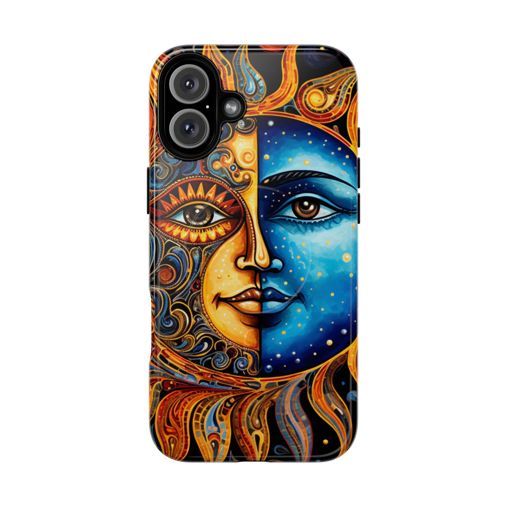 Sun and Moon Face Phone Case | Tough Magnetic Case