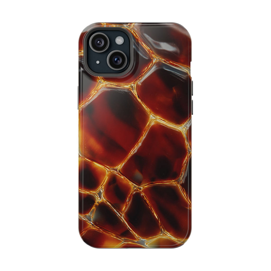 Molten Amber Tortoiseshell Phone Case | Impact-Resistant Case