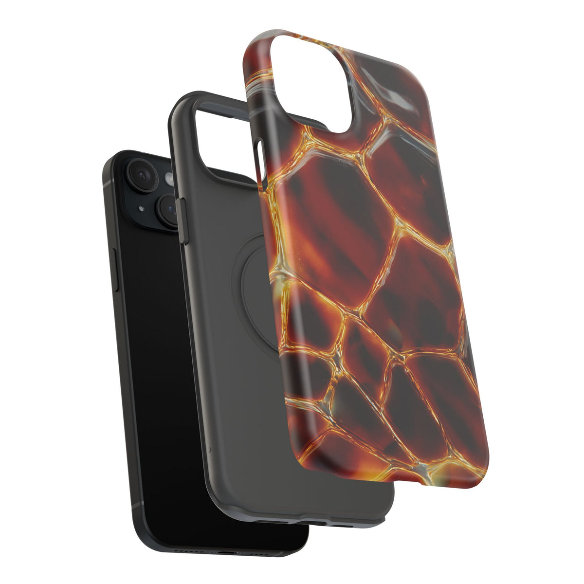 Molten Amber Tortoiseshell Phone Case | Impact-Resistant Case