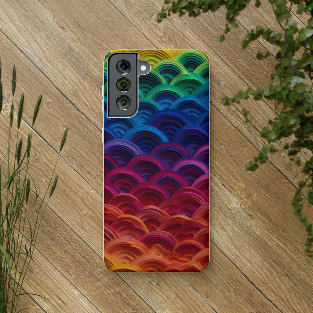 Rainbow Scales Phone Case | Biodegradable Case