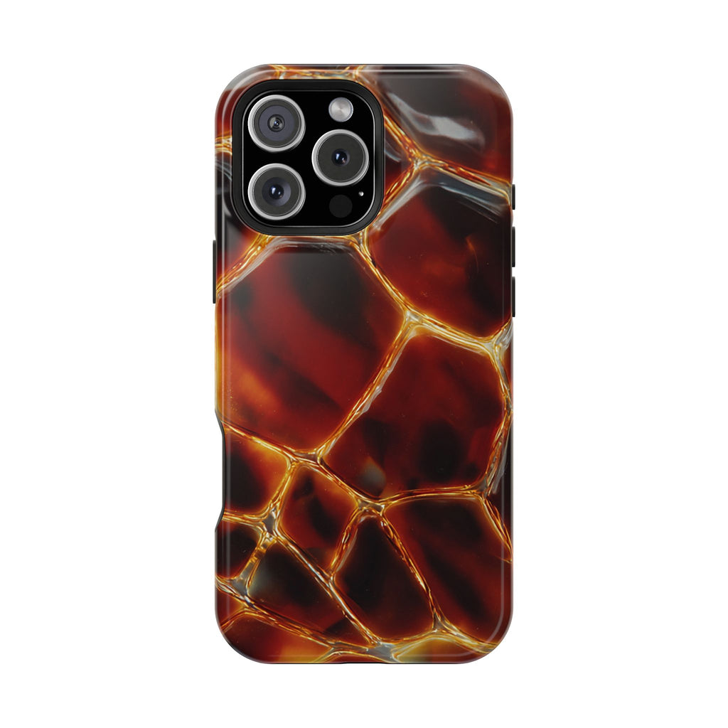 Molten Amber Tortoiseshell Phone Case | Impact-Resistant Case