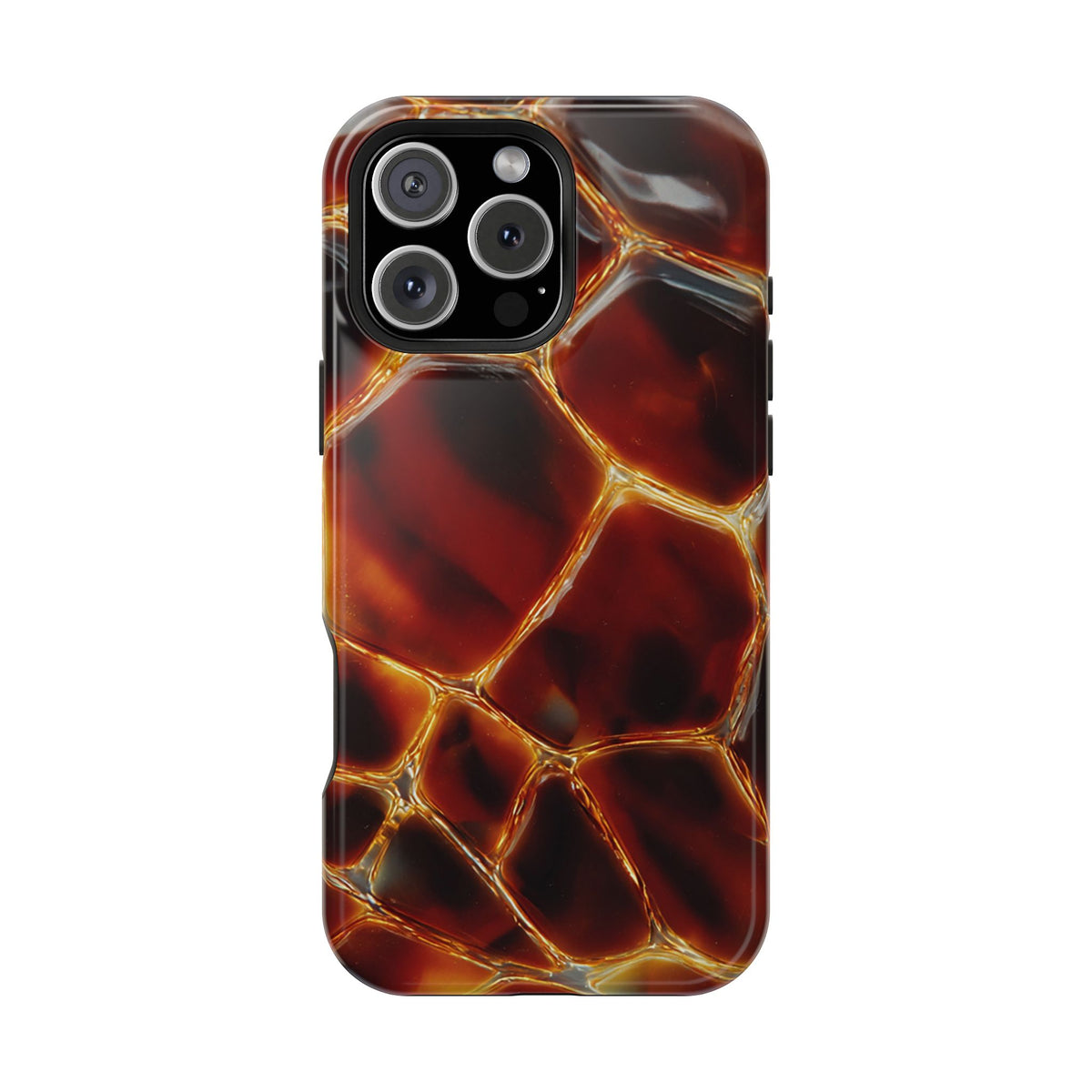 Molten Amber Tortoiseshell Phone Case | Impact-Resistant Case