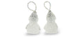 Handmade Crystal Snowman Christmas Ornament – Clear Epoxy Resin